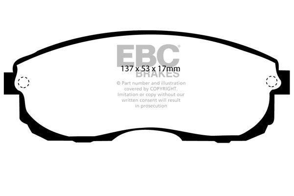 EBC Greenstuff Front Brake Pads DP2775 - EBC Brake Pads
