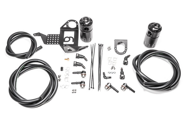 Radium Engineering Dual Catch CAN Kit 98-05 Mazda Mx-5 Fluid Lock - 20-1338-FL - Radium Engine Oil Catch Can Kit