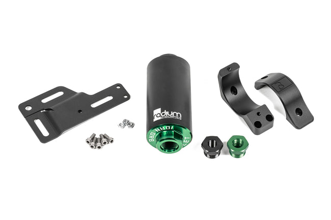 4G63 Radium Engineering Fuel Filter Kit, Mitsubishi EVO 1-6, Microglass Filter - 20-1329-05
