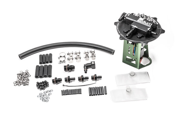 Radium Fuel Hanger, EVO 7-8-9, Pumps Not Included, Fits AEM 50-1220 or DW440 - 20-1340 - Radium Fuel Pump Hanger Assembly