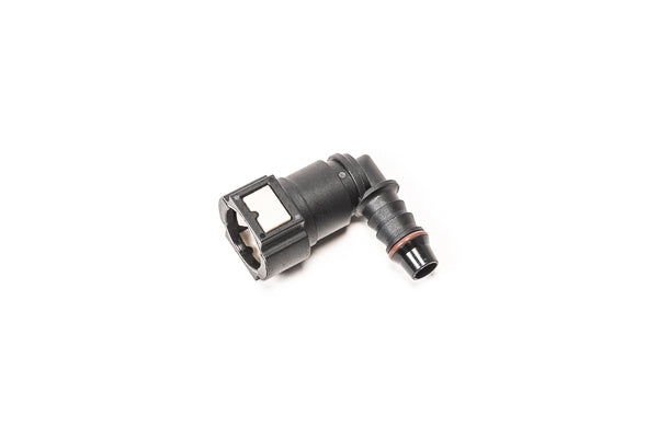 Radium 10mm SAE Female To 90Deg 3/8In Barb - 14-0703 - Radium AN Fitting