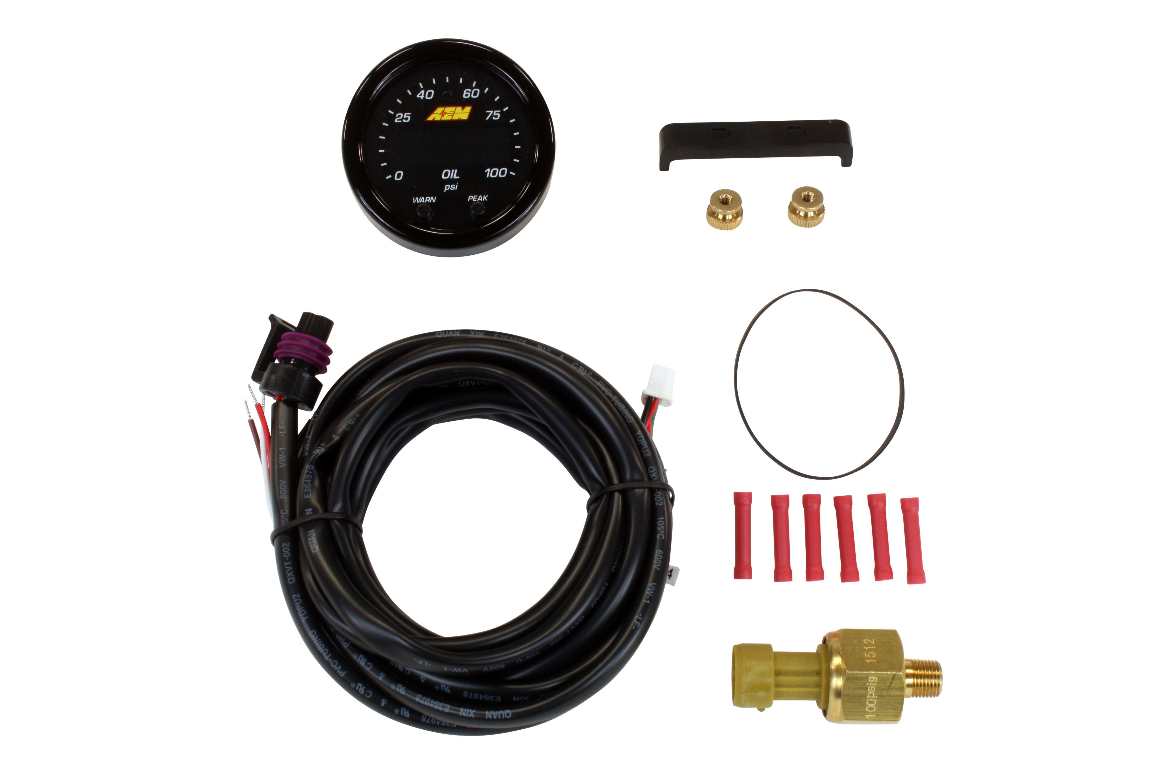 AEM X-Series Oil/Fuel Pressure Gauge 0-100psi - 30-0301 - AEM General