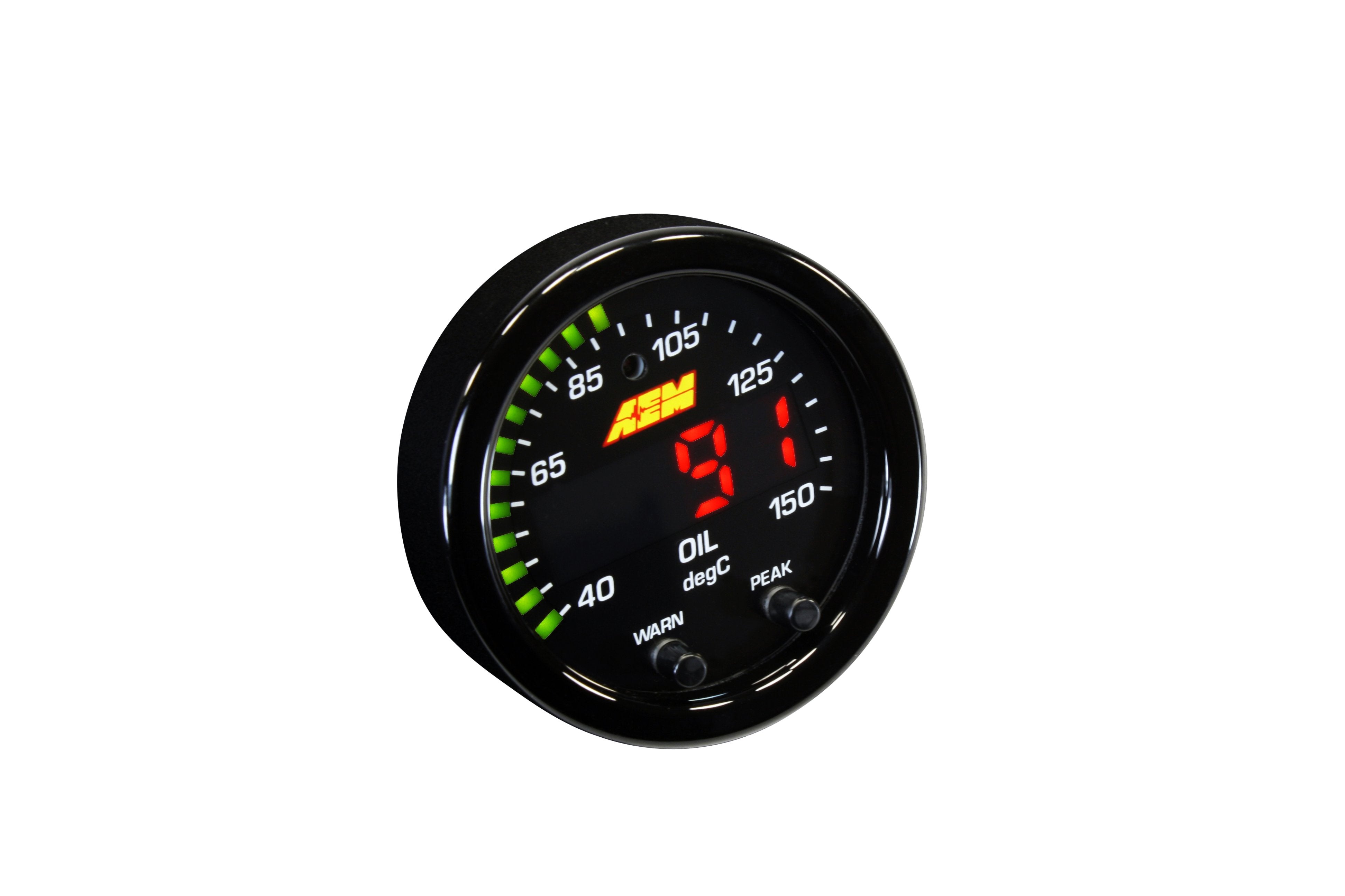 AEM X-Series Water, Oil Temperature Gauge 40-150C - 30-0302 - AEM General