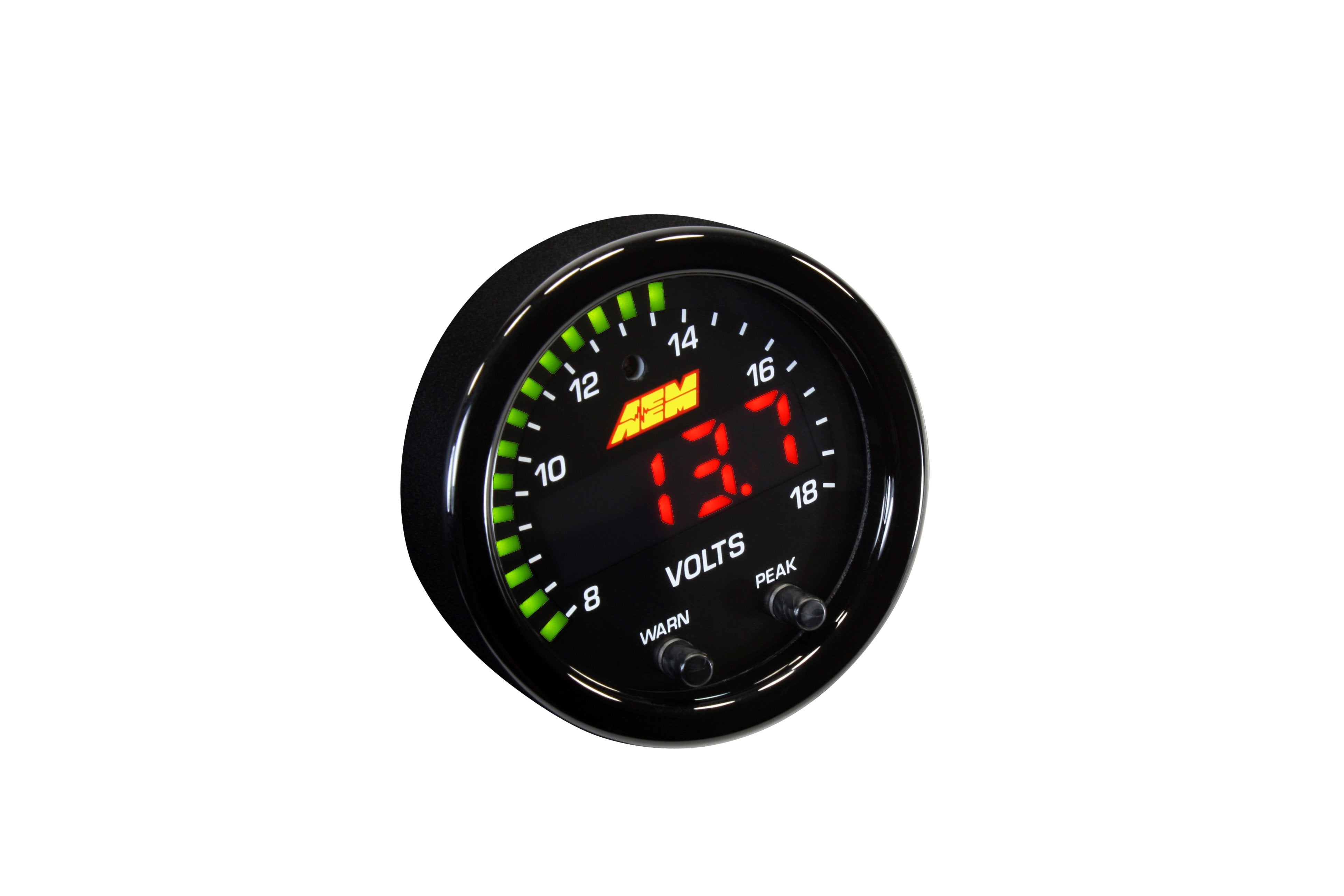 AEM X-Series Volts Gauge 8-18V - 30-0303