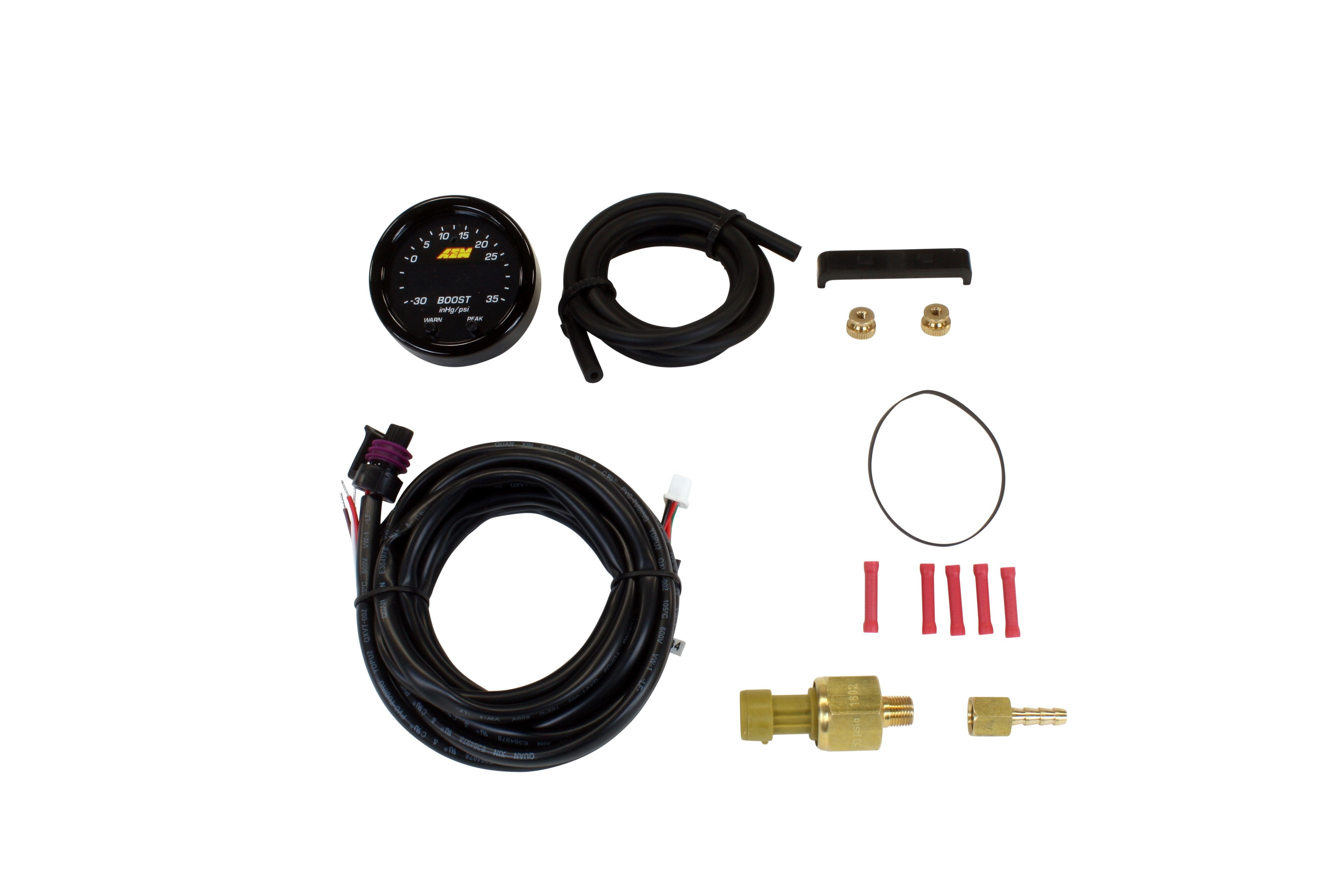 AEM X-Series Boost Pressure Gauge -30-35psi /1-2.5Bar - 30-0306 - AEM General