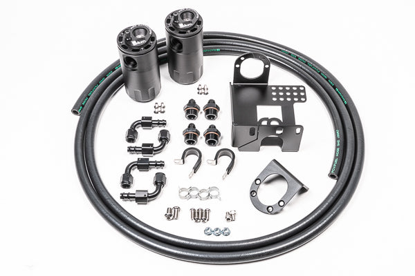 Radium Dual Catch Can Kit, 90-05 Mazda MX-5, Fluid Lock - 20-0337-Fl - Radium Engine Oil Catch Can Kit