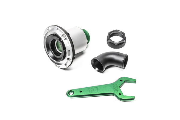 Radium Engineering Remote Mount Vented Female Dry Break 1.5In Elbow - 20-1104-V - Radium Fuel Filler Neck