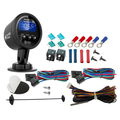 Davies Craig Digital Gauge Thermatic Fan & EWP Switch Kit - DC-0500