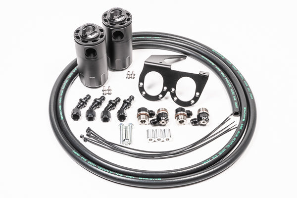 Radium Dual Catch Can Kit, Ccv, Nissan R35 GT-R, Fluid Lock - 20-0555-Fl - Radium Engine Oil Catch Can Kit