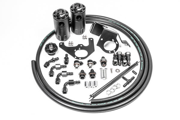 Radium Dual Catch Can Kit, Cadillac CTS-V, Fluid Lock - 20-0564-Fl - Radium Engine Oil Catch Can Kit