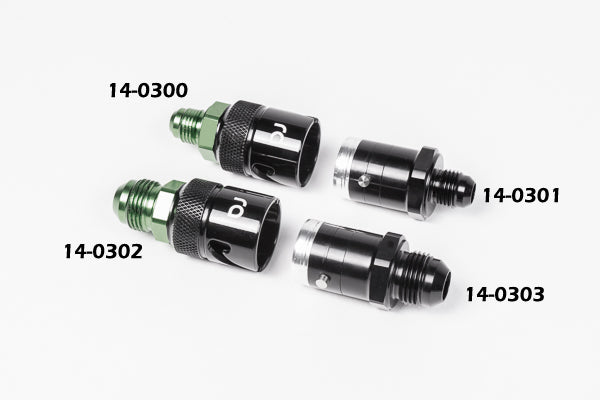 Radium 8AN Dry Break 27mm Fitting, Outer - 14-0302 - Radium Dry Break Fuel Fitting