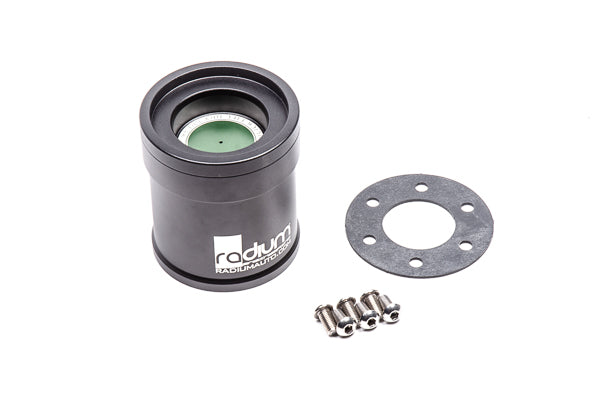 Radium Dry Break, 1.5In, Female, Direct Mount, Vented - 20-0495-V - Radium Fuel Filler Neck
