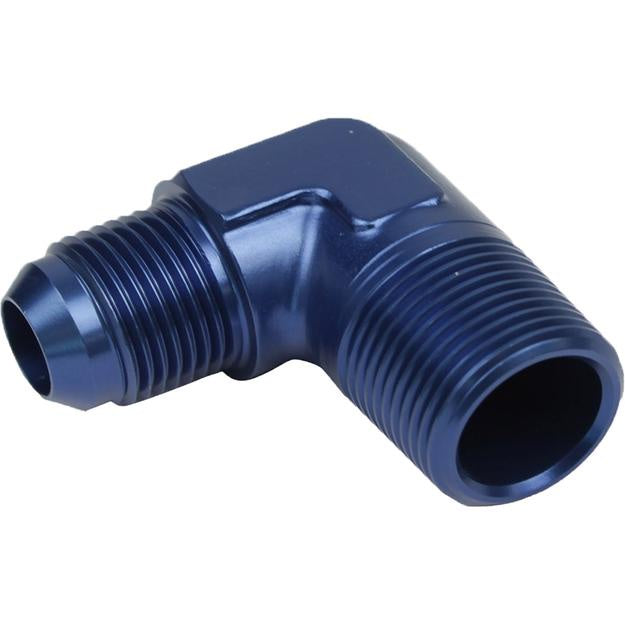Proflow Male Adaptor -03AN To 1/8in. NPT 90 Degree, Blue - Proflow Fittings
