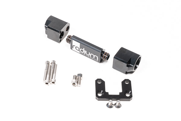 Radium Split-Flow Flex Fuel Sensor Adapter - 20-0589 - Radium Fuel Injector Rail