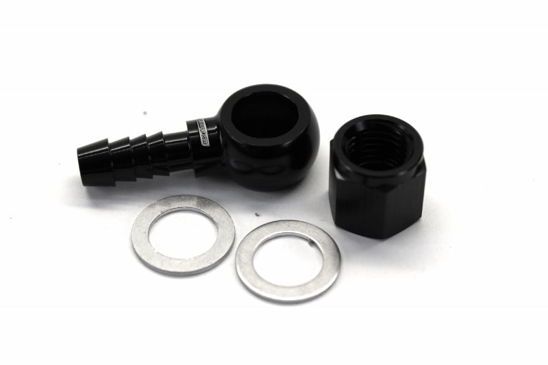 AEROFLOW / BOSCH FUEL PUMP 90° FUEL PUMP BANJO KIT - BLACK - AF49-1020BLK - Aeroflow Fittings