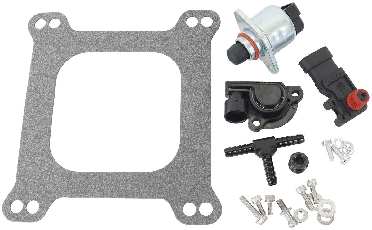 Aeroflow Cast Aluminium 4 Barrel 1000cfm Throttle Body Black Finish. Suit 4150 Square Bore - AF64-2251BLK