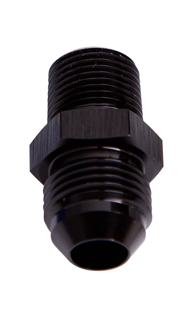 Aeroflow Male Flare -4An To 3/8' Npt Black Male Flare To Npt Adapte - AF816-04-06Blk