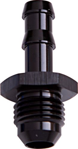 Aeroflow AN Flare to Barb Adapter -6AN to 5/16" Black Finish - AF817-05BLK