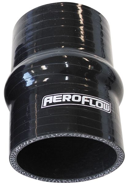 Aeroflow Gloss Black Silicone Hump Hose 2-3/4" (70mm) I.D 4-Ply, 5.3mm Wall Thickness, 100mm Length - AF9211-275