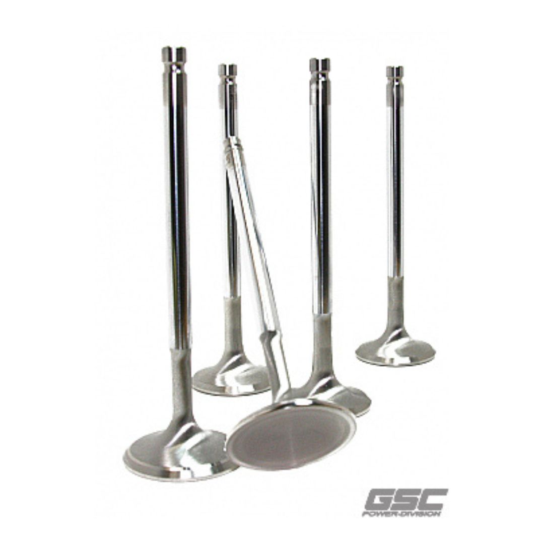 GSC P-D 4B11T Chrome Polished Super Alloy Exhaust Valve - 30mm Head (+1mm) - SET 8 - GSC2027-8 - GSC General