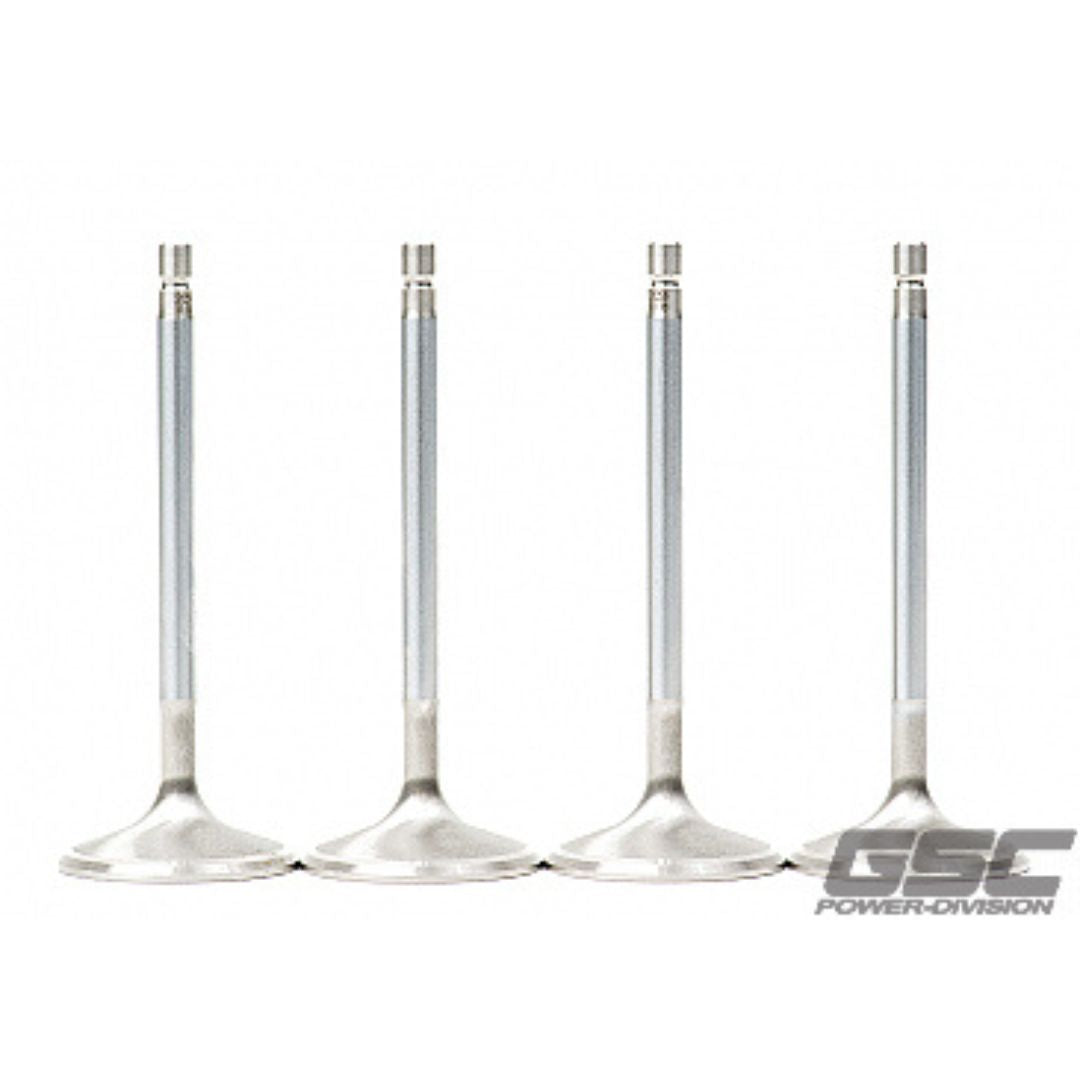 GSC P-D Nissan VR38DETT Super Alloy "Short" STD Size Exhaust Valve- SET OF 12 - GSC2055-12 - GSC General