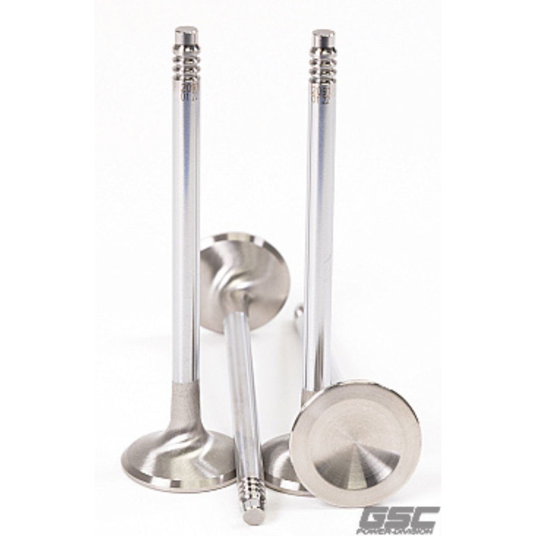 GSC P-D Toyota Supra/BMW B58 / BMW M3/M4 S58 Chrome Polished 28.5mm Head Exhaust Valve - Set of 12 - GSC2091-12 - GSC General