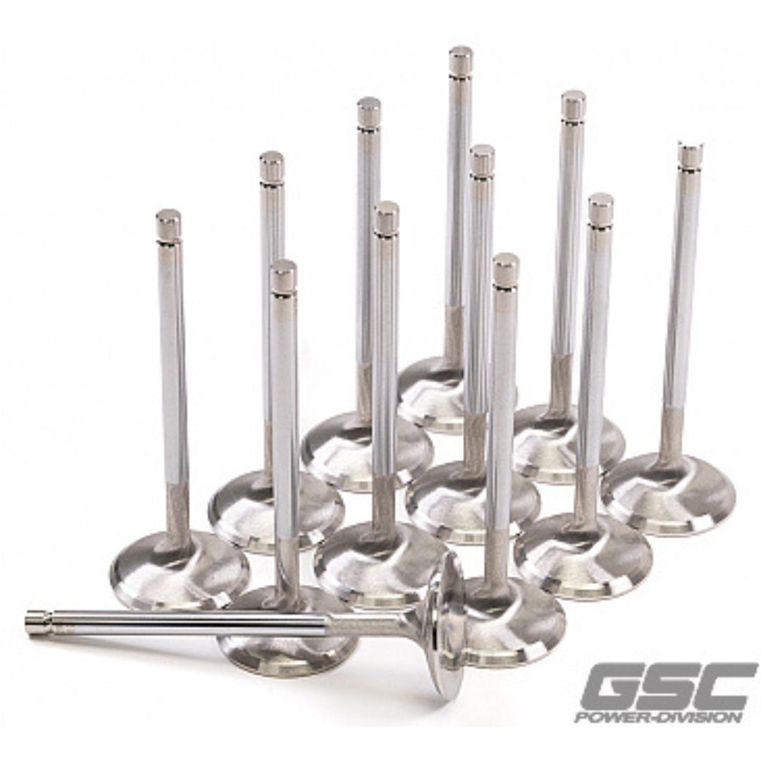 GSC P-D Nissan RB26DETT 35.65mm Head +1mm OS 103.8mm Long +1.5mm Tip Intake Valve - Set of 12 - GSC2148-12 - GSC General