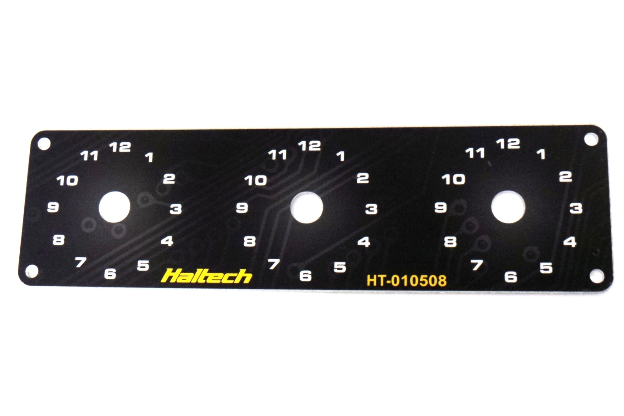 Haltech Triple Switch Panel Only - includes Yellow & Red knobs HT-010508