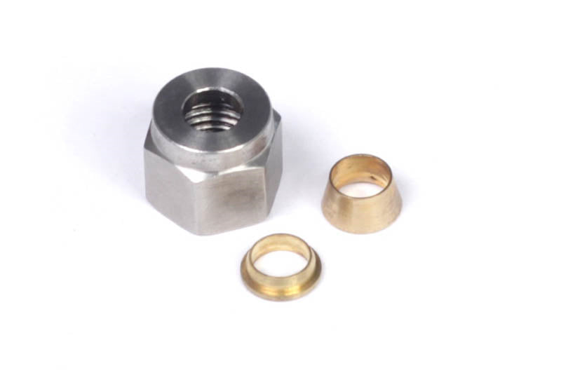 Haltech 1/4" Nut and Brass Ferrule Only HT-010808 - Haltech ECU