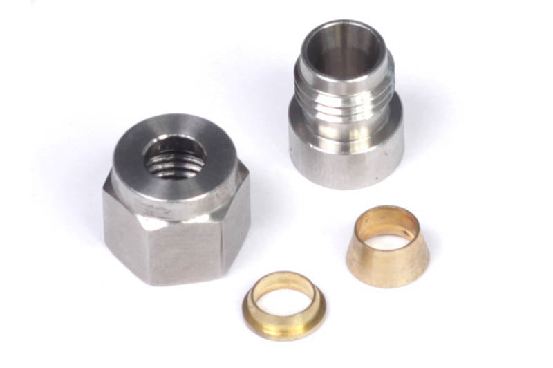 Haltech 1/4" Stainless Steel Weld-on Kit - inc Nut and Ferrule HT-010812 - Haltech ECU