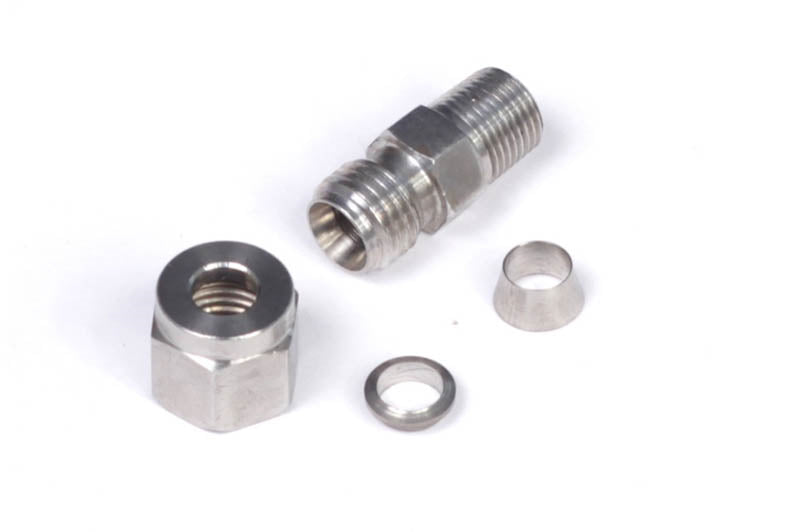 Haltech 1/4" Stainless Compression Fitting Kit - 1/8" NPT Thread HT-010813