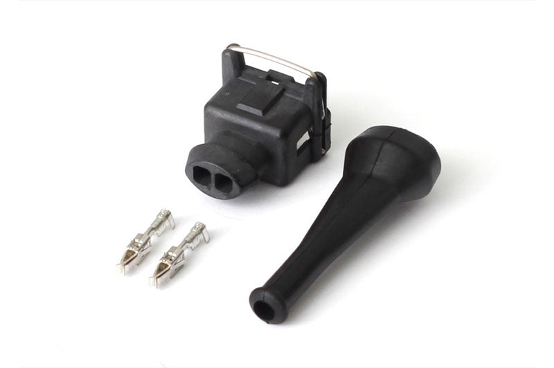 Haltech Plug and Pins Only Bosch EV1 (Square) 2 Pin Junior Timer F HT-030300 - Haltech ECU