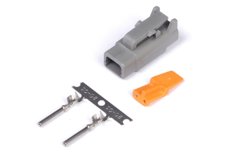 Haltech Plug and Pins Only - Male Deutsch DTM-2 Connector (7.5 Amp) HT-031000 - Haltech ECU
