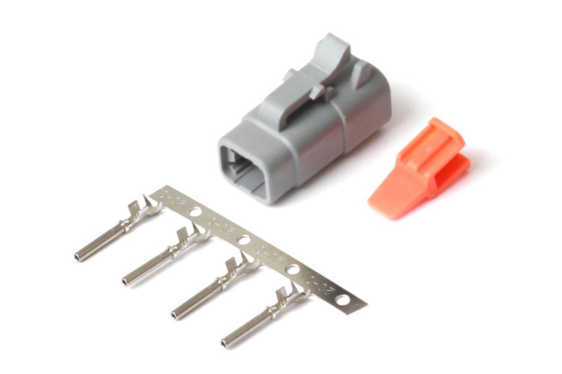 Haltech Plug and Pins Only - Male Deutsch DTM-4 Connector (7.5 Amp) HT-031002 - Haltech ECU