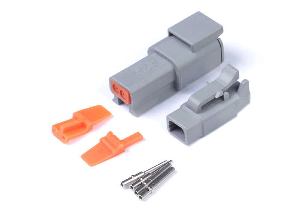 Haltech Plug and Pins Only - Matching Set Deutsch DTM-2 Connectors (7.5 Amp) HT-031012