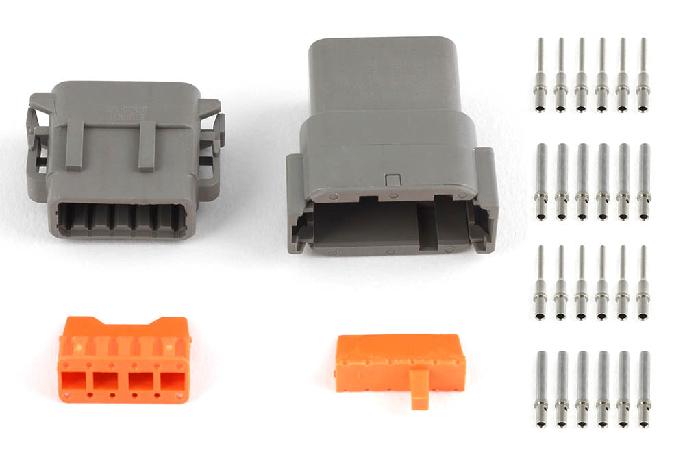 Haltech Plug and Pins Only - Matching Set of Deutsch DTM-12 Connectors (7.5 Amp) HT-031017 - Haltech ECU