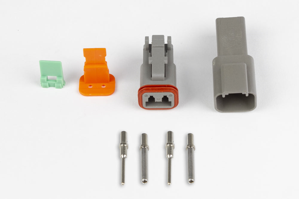 Haltech Plug and Pins Only - Matching Set of Deutsch DT-2 Connectors - ( 13 Amp) HT-031112