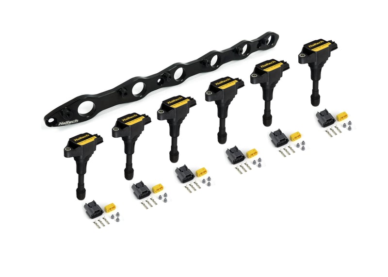Haltech R35 Coil Bracket Kit for Nissan RB Includes Bracket, Coils and connectors, ECU - HT-120202