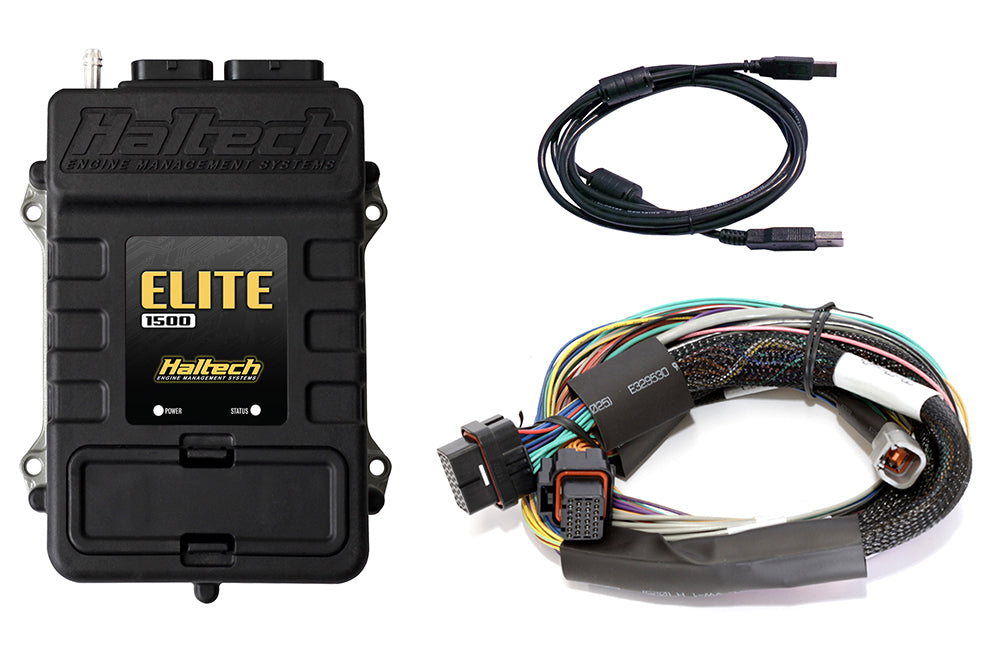 Haltech Elite 1500 + Basic Universal Wire-in Harness Kit 2.5m (8’) HT-150902 - Haltech ECU