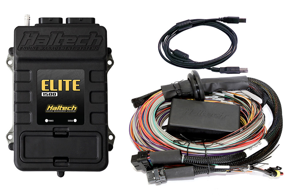 Haltech Elite 1500 + Premium Uni Wire-in Harness Kit 2.5m (8’) HT-150904