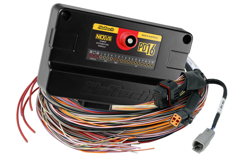 Haltech PD16 PDM + Flying Lead Harness (5M) HT-198201 - Haltech ECU