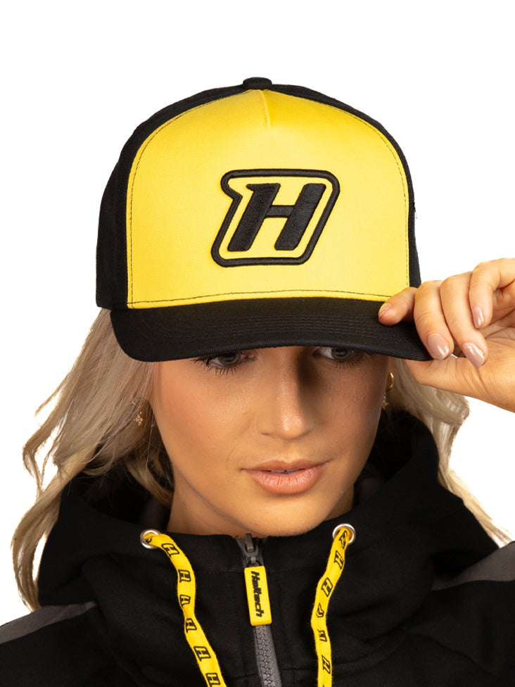 Haltech Snap Back Yellow with H LogoSize: One size fits all., Merch - HT-301003