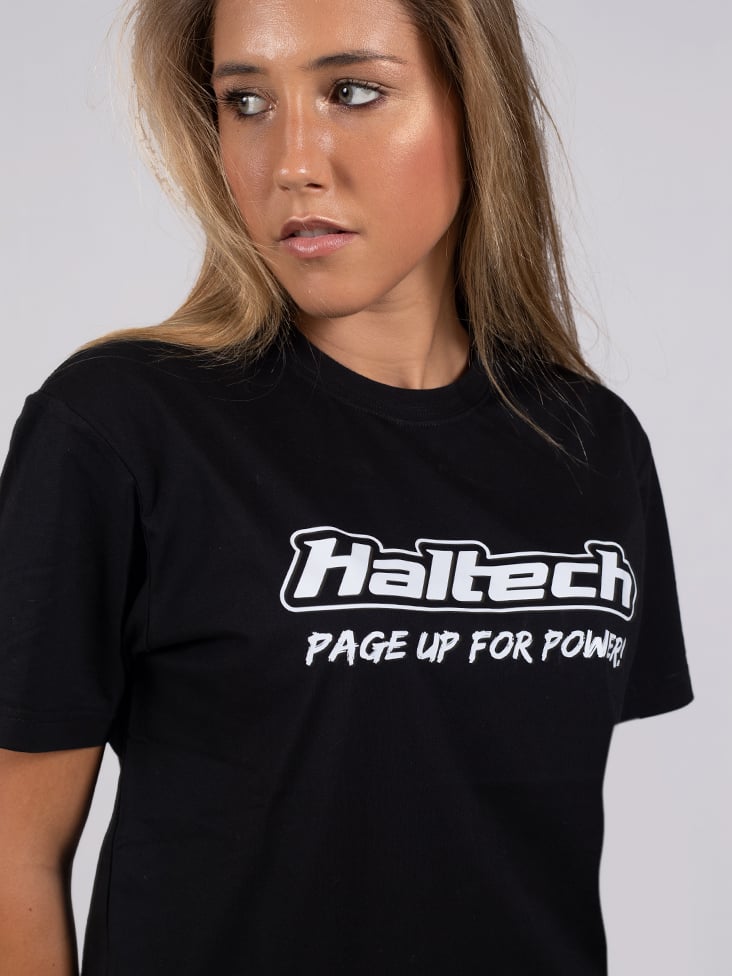 Haltech "Classic" T-Shirt BlackSize: Small, Merch - HT-301640BS