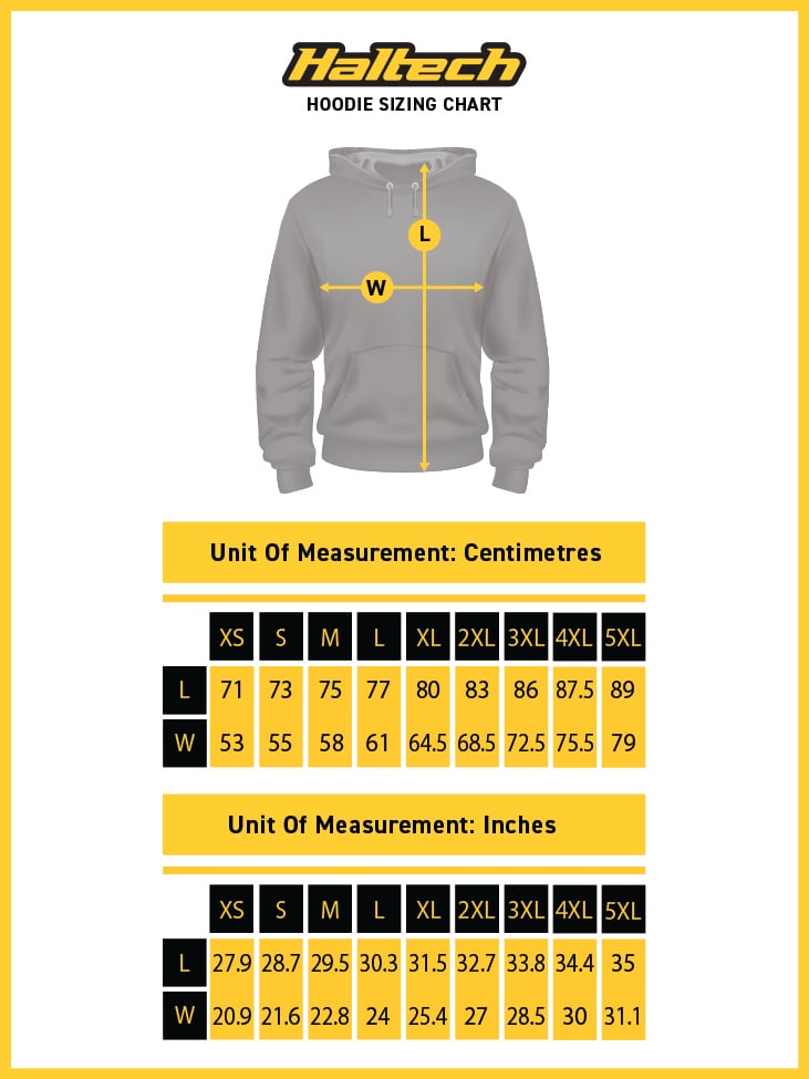 Haltech "Classic" Hoodie YellowSize: 5XL, Merch - HT-301910Y5XL