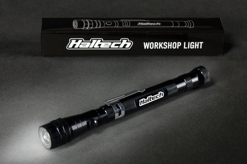 Haltech LED Telescopic Workshop LightLength: 17.3cm - 56.7cm, Merch - HT-309011