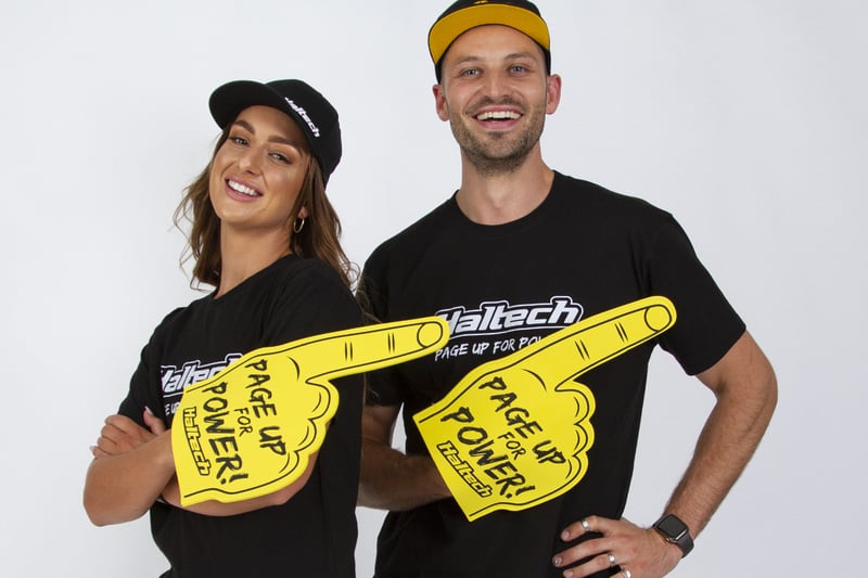 Haltech "Page Up for Power" Foam FingerSize: One Size Fits All Fingers, Merch - HT-309023