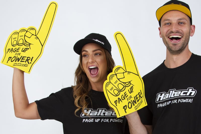 Haltech "Page Up for Power" Foam FingerSize: One Size Fits All Fingers, Merch - HT-309023