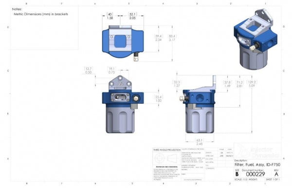 Injector Dynamics F750 Fuel Filter - Injector Dynamics Fuel Filter