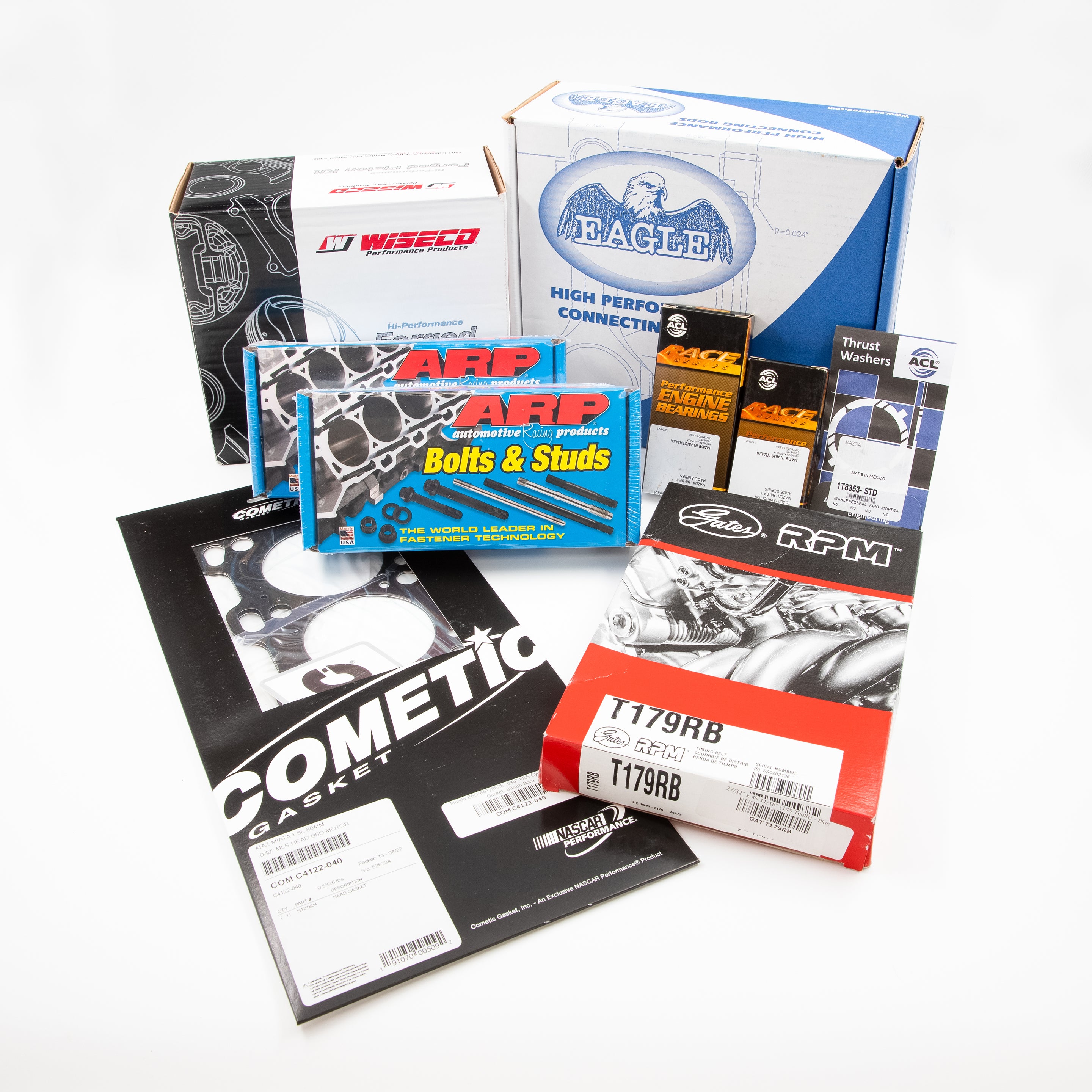 Mazda B6T Engine Rebuild Package - Wiseco Pistons & Eagle Rods - Not specified Engine Rebuild Package