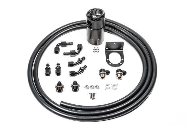 Radium Engineering Single Catch CAN 6AN Kit Fluid Lock - 20-1806-FL - Radium Engine Oil Catch Can Kit